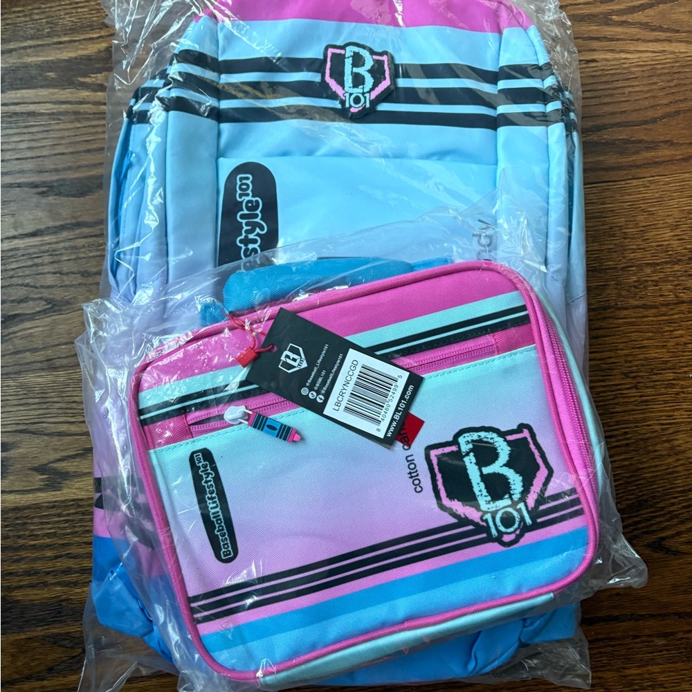 BL101 Backpack and Lunchbox - Cotton Candy Crayon
